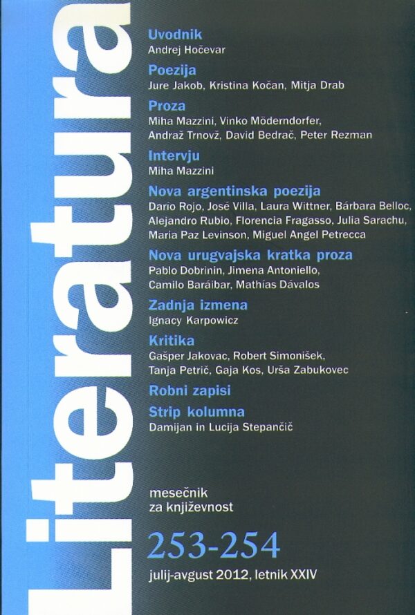 Literatura 253-254 Literatura 253-254