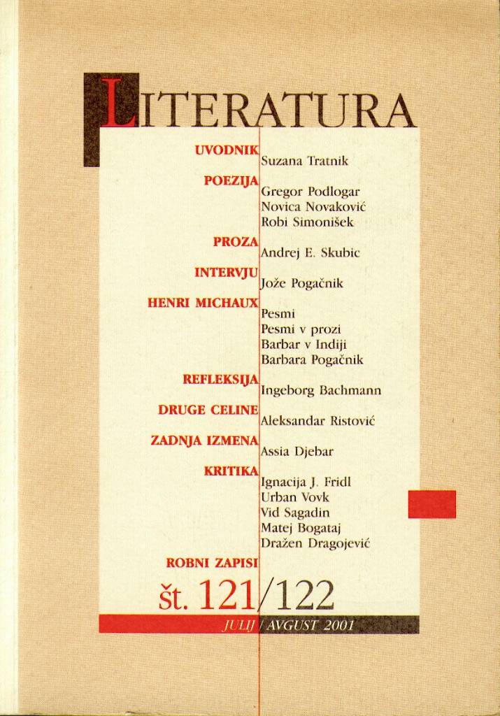 Literatura 121-122 Literatura 121-122