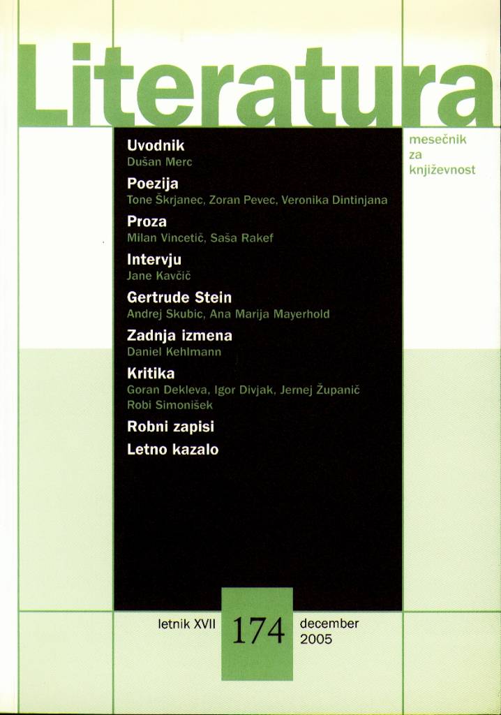 Literatura 174 Literatura 174