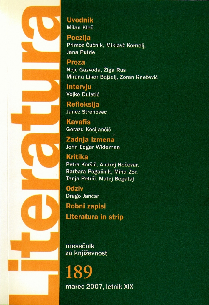 Literatura 189 Literatura 189