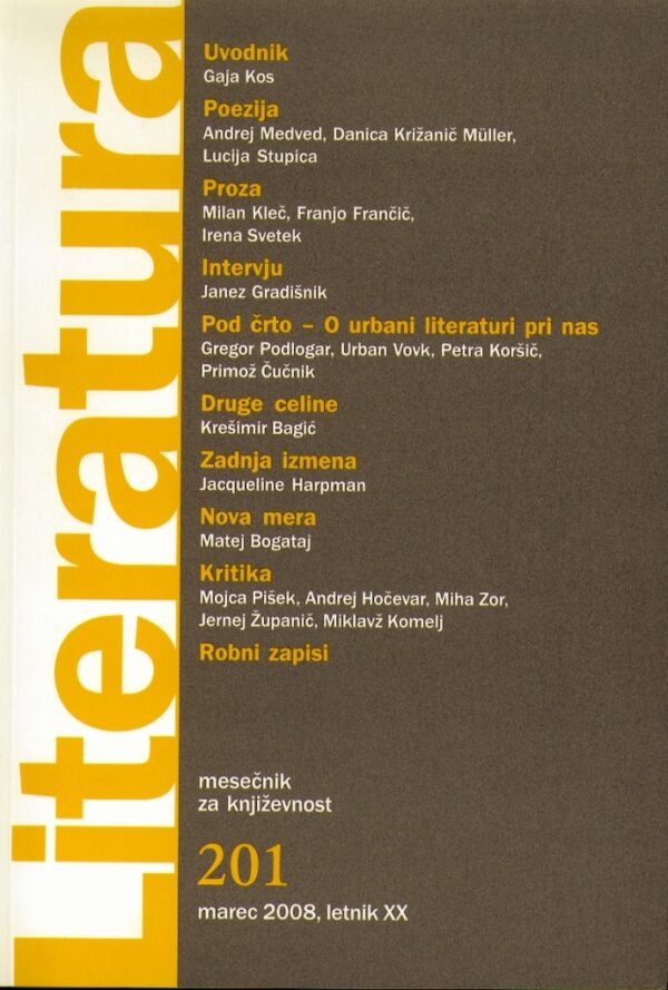 Literatura 201 Literatura 201
