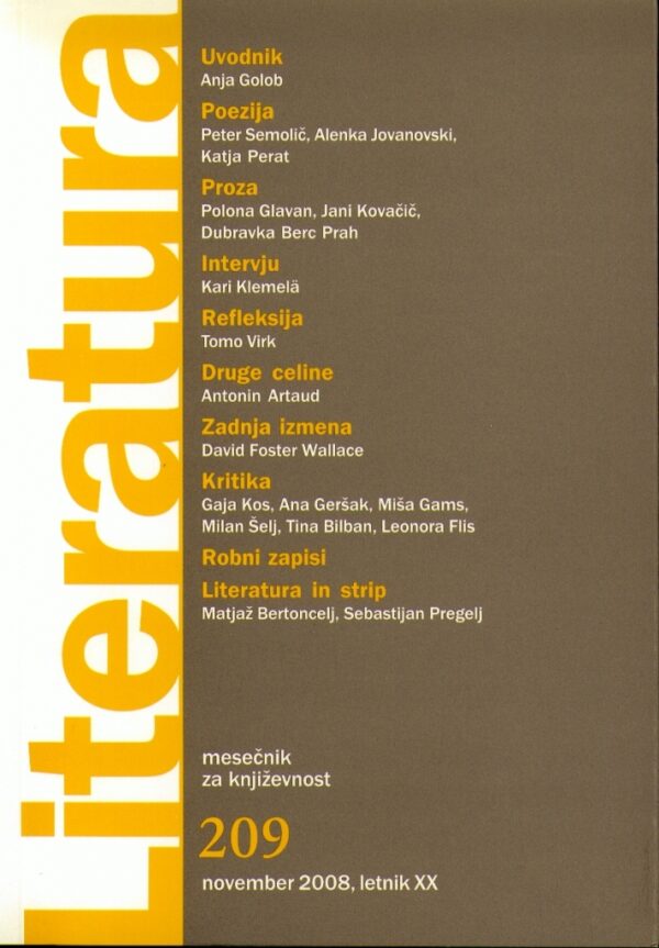 Literatura 209 Literatura 209
