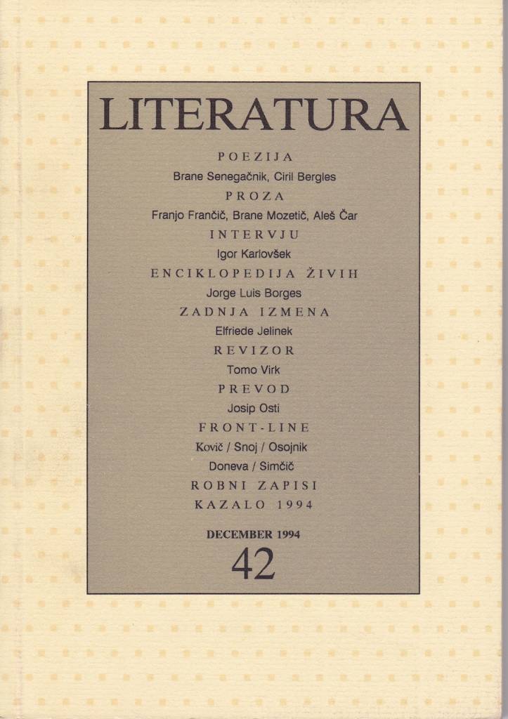 Literatura 42 Literatura 42