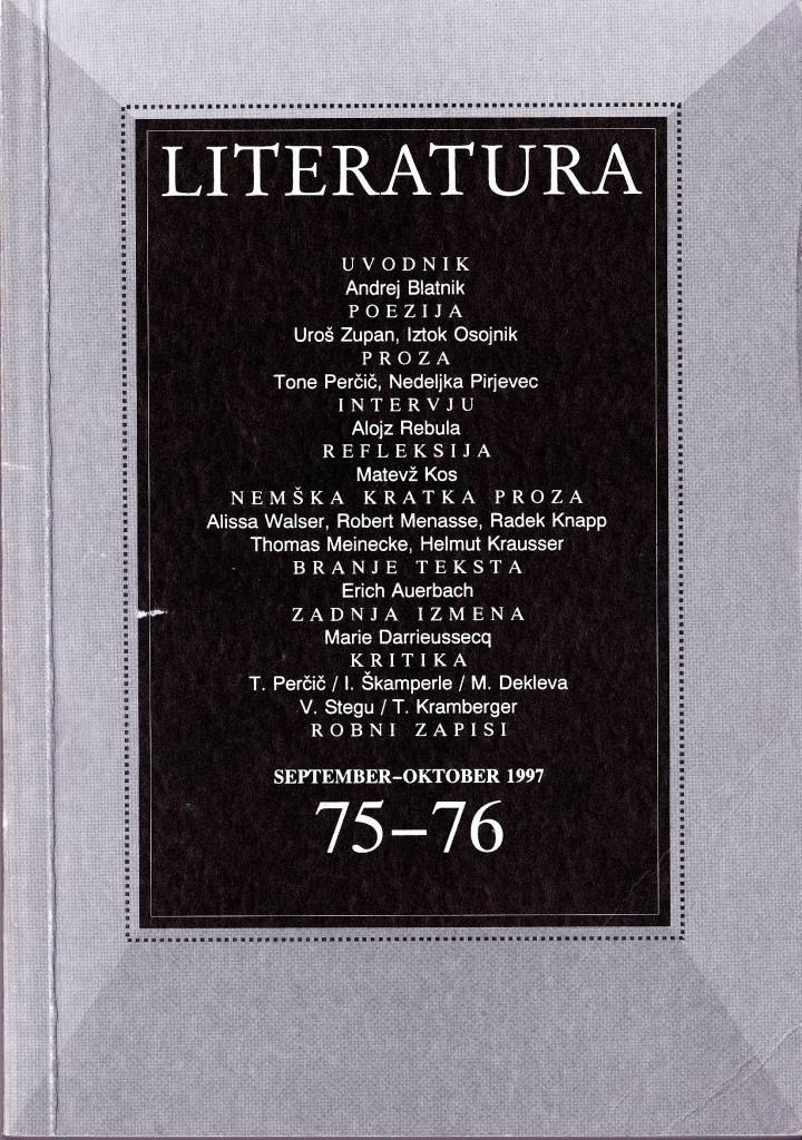Literatura 75-76 Literatura 75-76