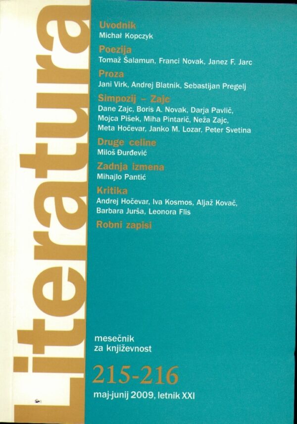 Literatura 215-216 Literatura 215-216