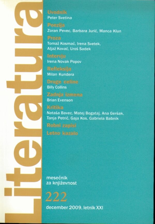 Literatura 222 Literatura 222
