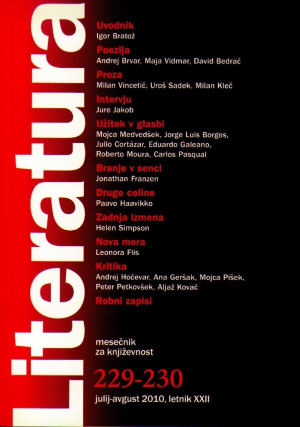 Literatura 229-230 Literatura 229-230