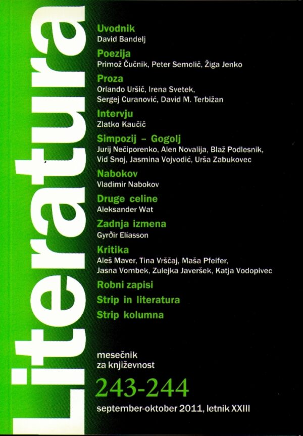 Literatura 243-244 Literatura 243-244