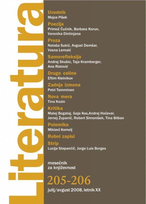 Literatura 205-206 Literatura 205-206