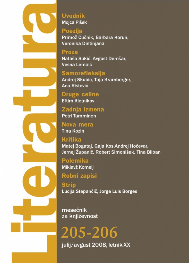 Literatura 205-206 Literatura 205-206