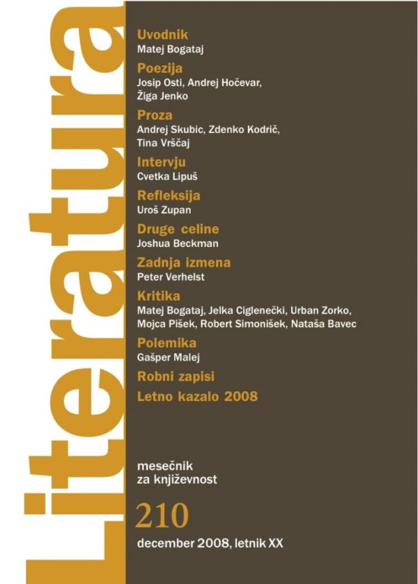 Literatura 210 Literatura 210