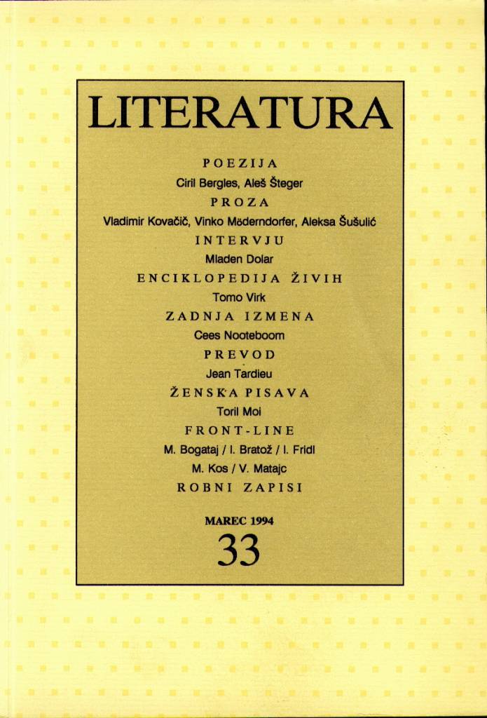 Literatura 33 Literatura 33