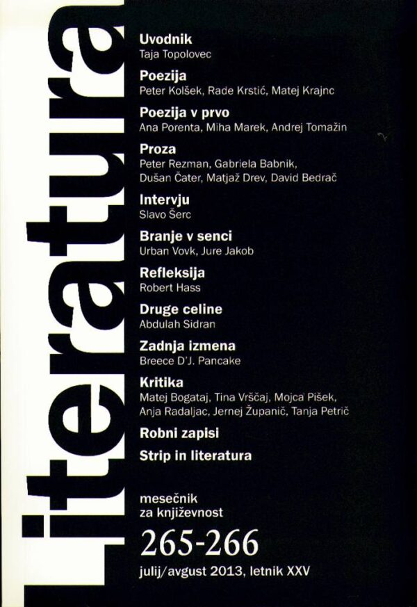 Literatura 256-266 Literatura 256-266