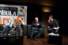 Nejc Gazvoda, Gabriela Babnik, Miha Mazzini, Boštjan Narat (foto: Matej Pušnik)